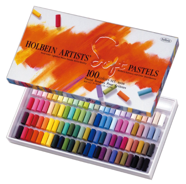 HOLBEIN ARTISTS' Soft Pastels 100色 パステル Holbein Soft Pastel S956 100 colors set – Art Supplies Japan
