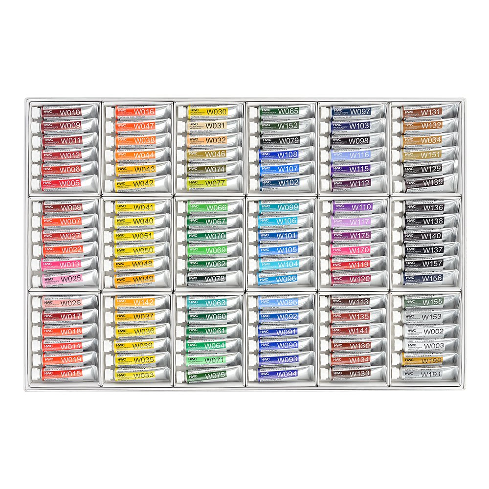 Holbein Artists Watercolors  Set of 108 5ml Tubes W422