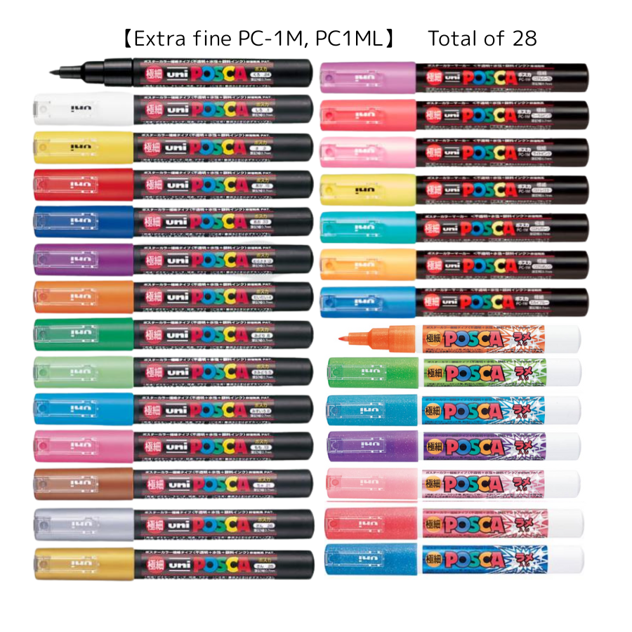 Posca Color Chart Japanese POSCA – Art Supplies Japan