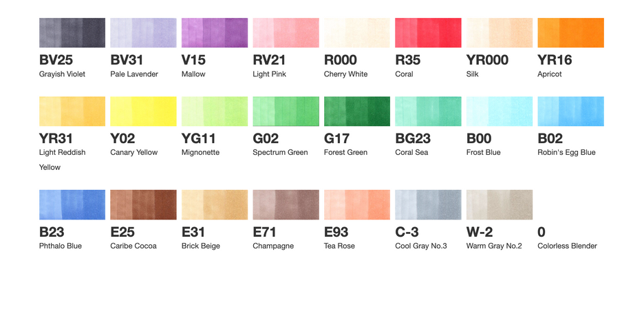 Copic Ciao Start 24-Color Set | Art Supplies Japan