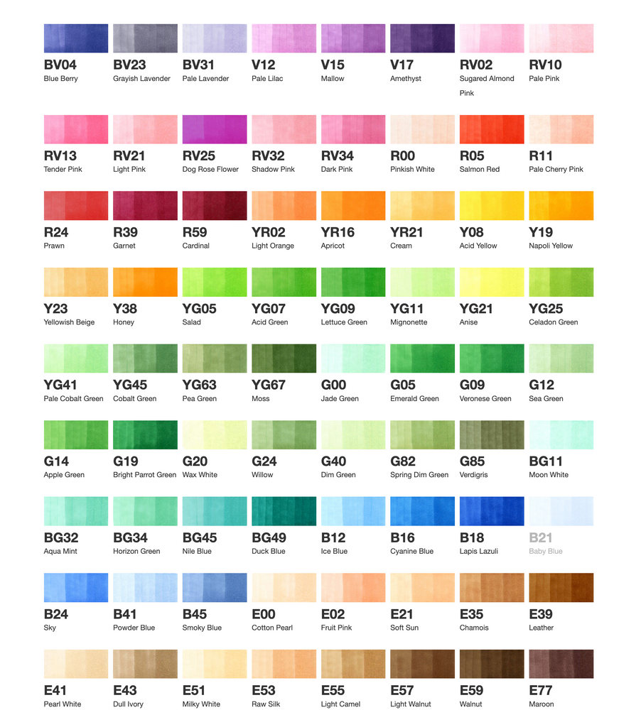 Copic Classic 72-Color Set C | Art Supplies Japan Copic Classic 72-Color Set C | Art Supplies Japan