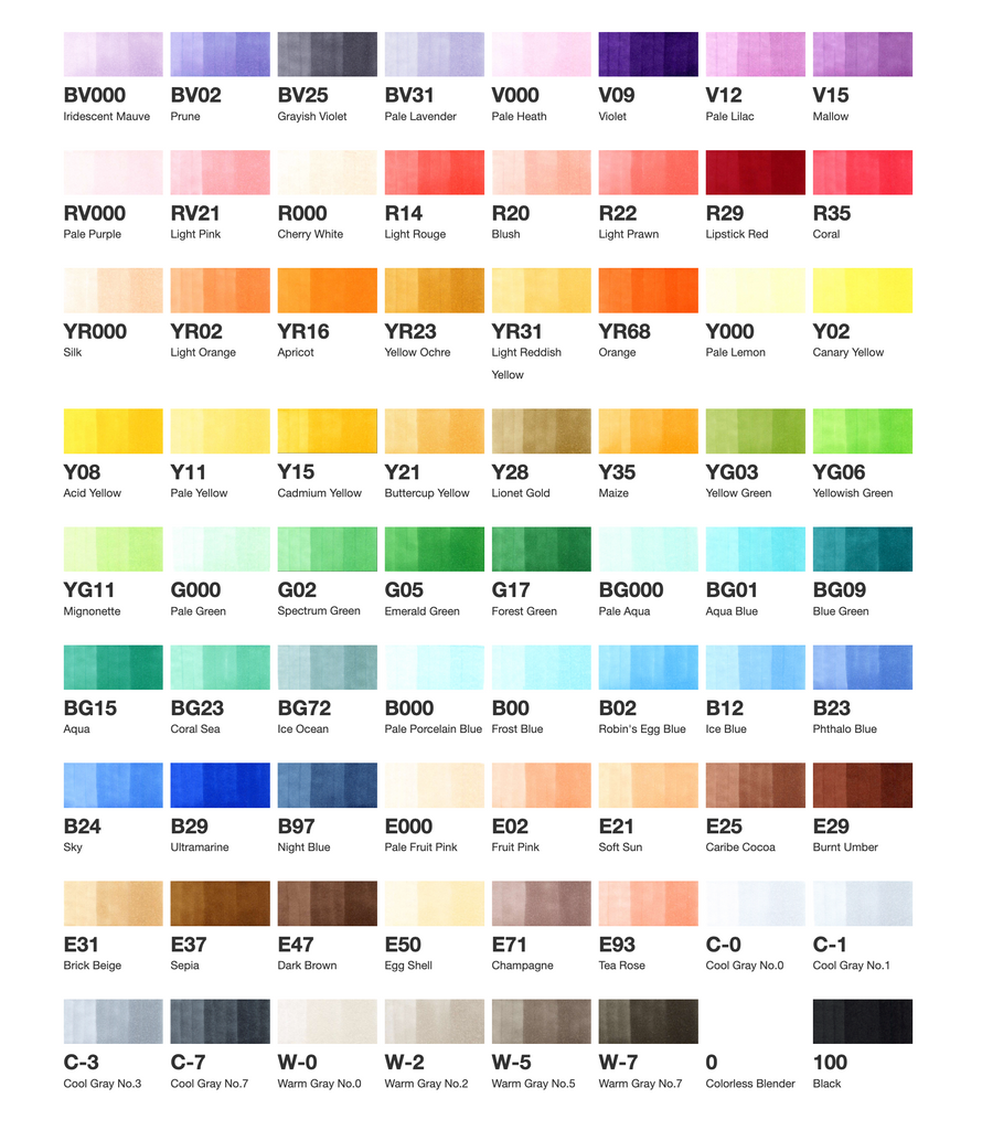 Copic Ciao Start 72-Color Set | Art Supplies Japan Copic Ciao Start 72-Color Set | Art Supplies Japan