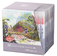 ZIG Clean Color Real Brush 120 color set – Art Supplies Japan