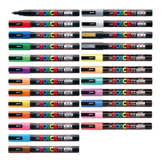 Posca Color Chart Japanese POSCA – Art Supplies Japan