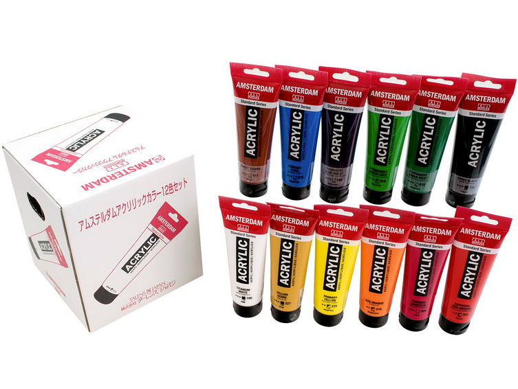Amsterdam Acrylic Color 120ml 12 colors set BN – Art Supplies Japan