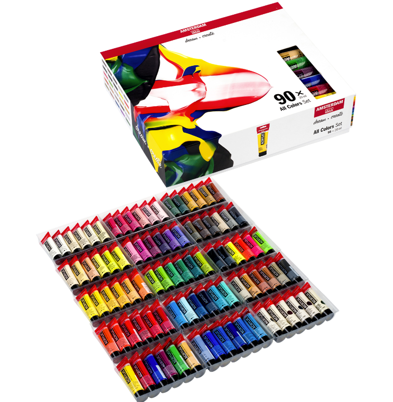 Amsterdam Acrylic Color 20ml 90 color set – Art Supplies Japan