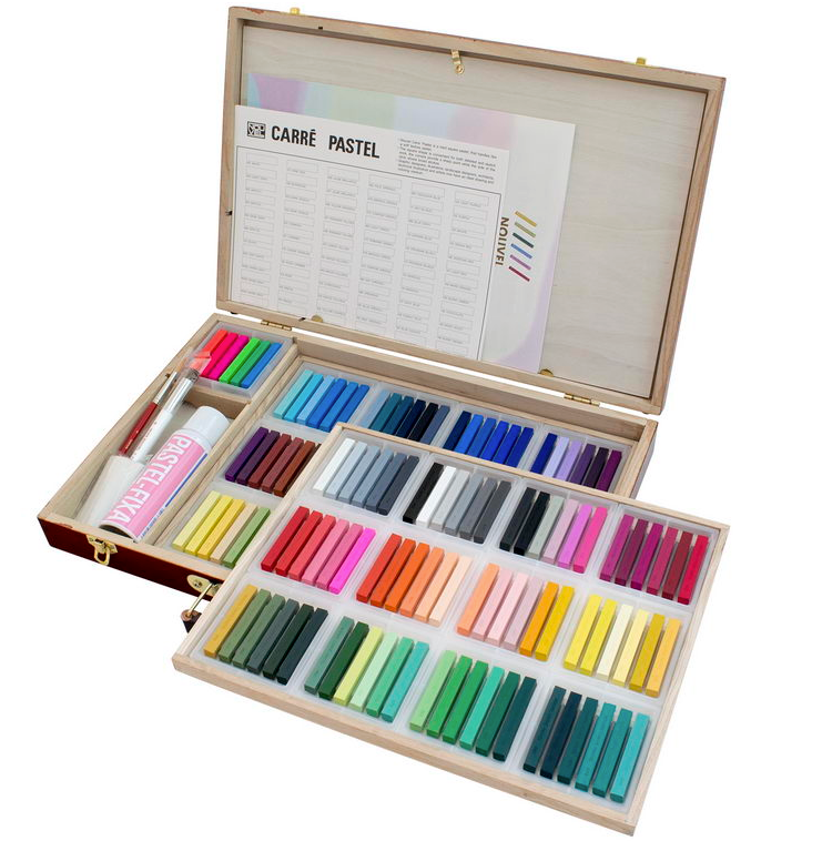 Nouvel Carre Pastel 150 colors in wooden box, reset – Art