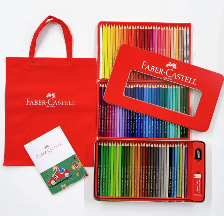 Faber-Castell Colored Pencils 100-Color Set with Tote Bag and