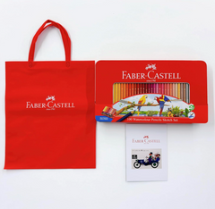 Faber-Castell watercolor pencils, 100-color set, tote bag