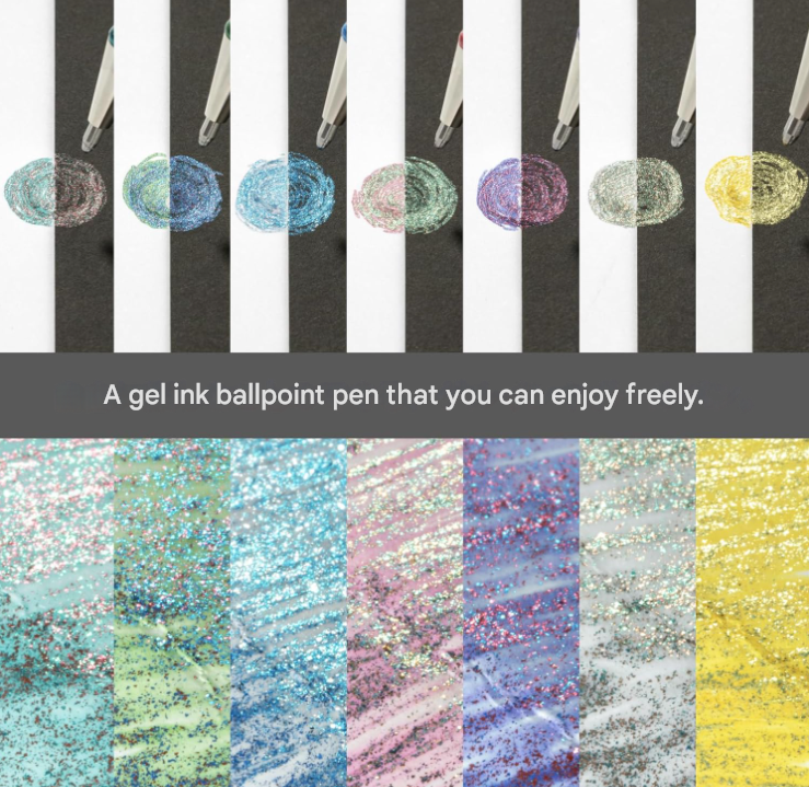 Pentel Dual Metallic Ballpoint Pen Original + Fantasy Set, 14