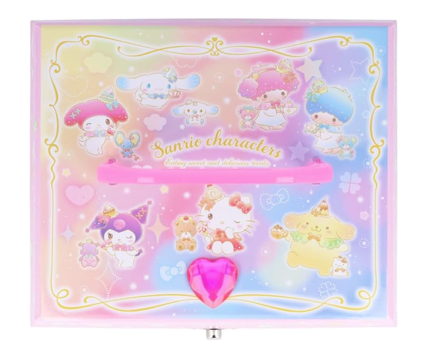 Sun-Star Stationery Secret Lovely Box Sanrio Characters 18 x 20 x