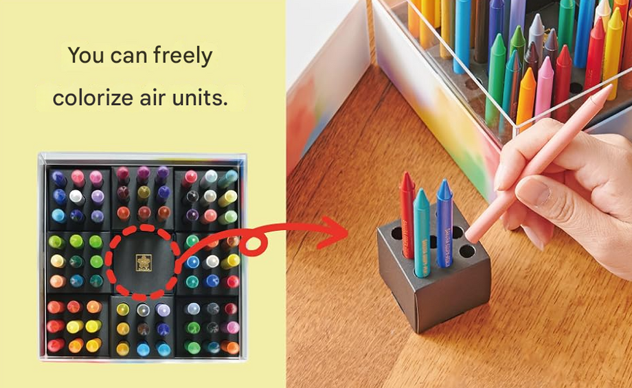 Sakura Cray-Pas Colored Pencils, Coupy Pencil Cube Box, 72 Colors
