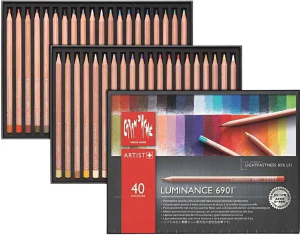 Caran d'AcheLuminance 6901-740 Oil-based colored pencil, 40-color Caran d'AcheLuminance 6901-740 Oil-based colored pencil, 40-color