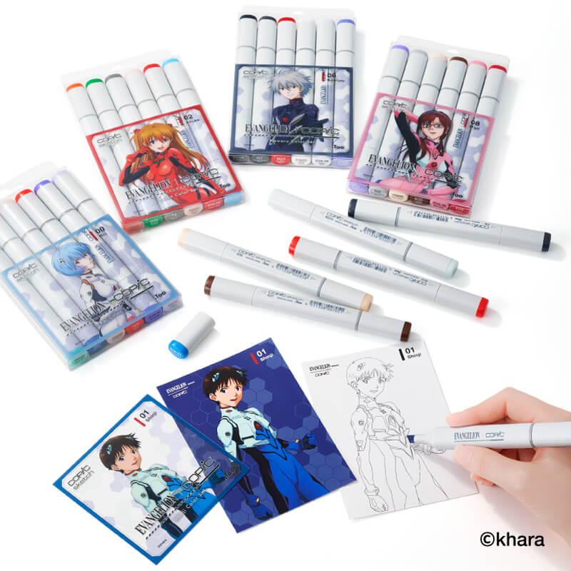 Evangelion x Copic Sketch Premium Marker Set (25 colours) – Art