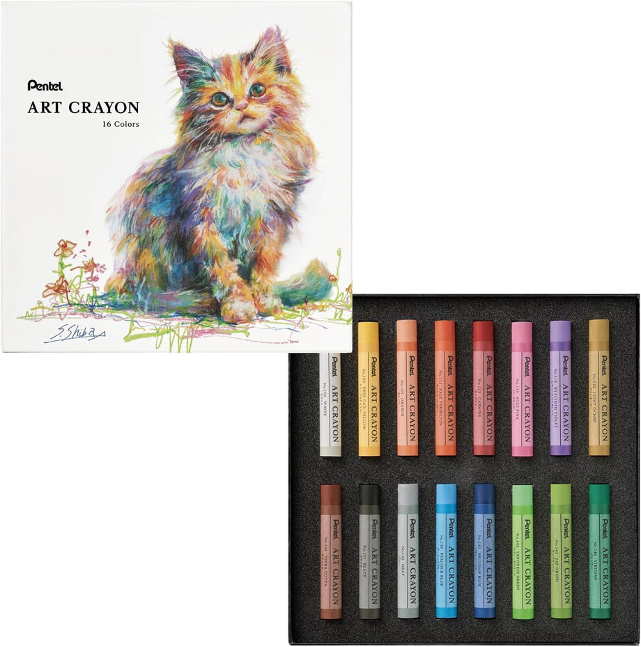 Art Crayon 16 colors – Art Supplies Japan