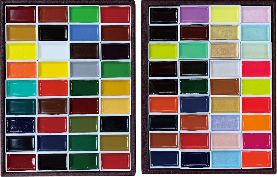 COLOR OF HONG KONG, TOKYO, KANSAI セット Kissho Gansai 72 Colors Set – Art Supplies Japan