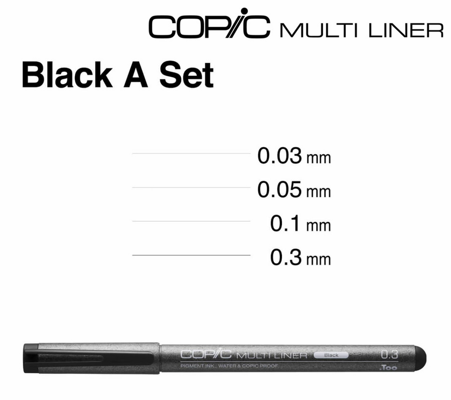 Copic150本＋ミリペンまとめ売り Copic Multiliner( 4-packs) 9 kinds special set – Art Supplies Japan