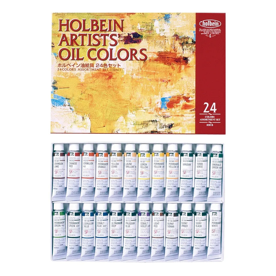HolbeinOil Paint 10ml 24 color set H915 – Art Supplies Japan