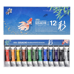 Holbein Irodori Artist Gouache - Summer Set of 12 15 ml Tubes