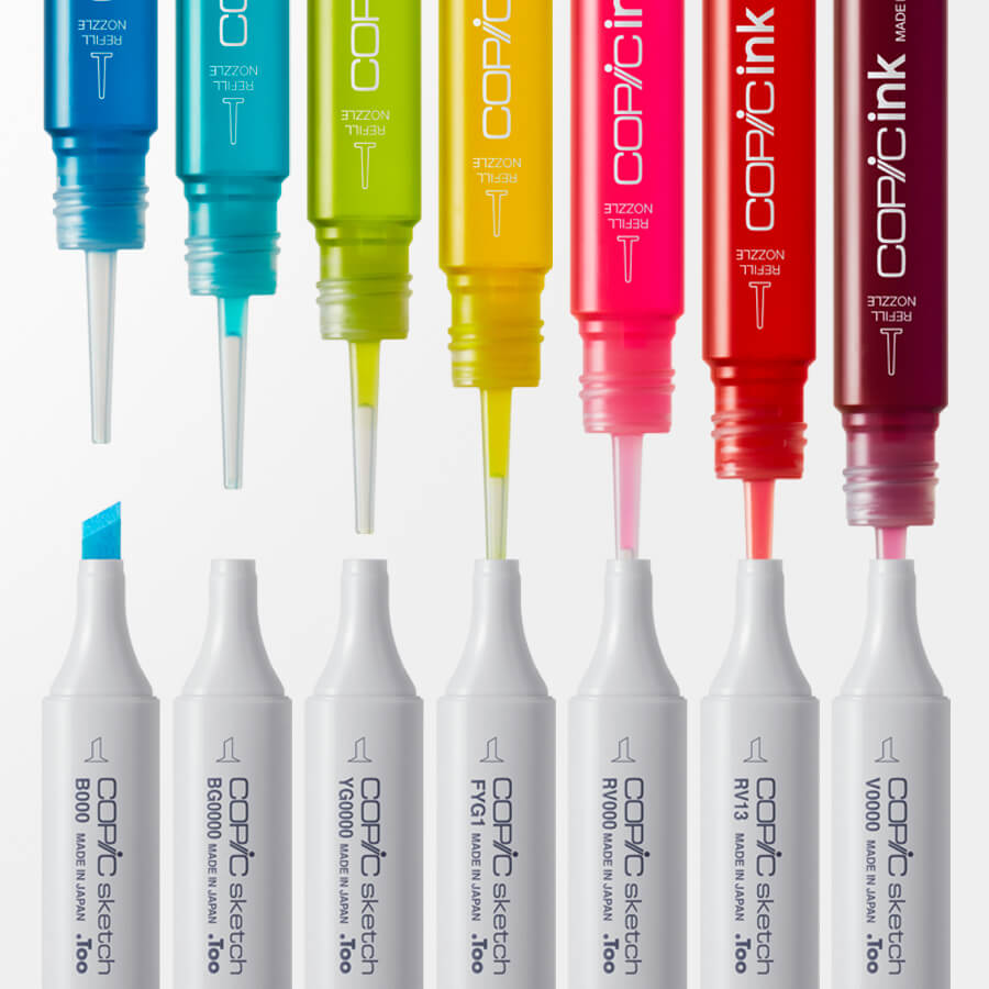Copic Ink Refill 10-Color Set – Art Supplies Japan