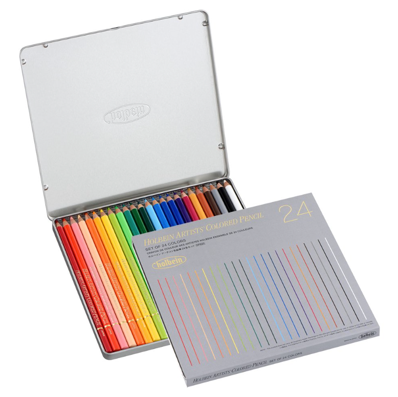 Holbein Artists Colored Pencils | 100 Color Set Paper Box OP940