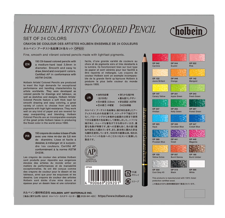 Holbein Artists Colored Pencils Set of 24