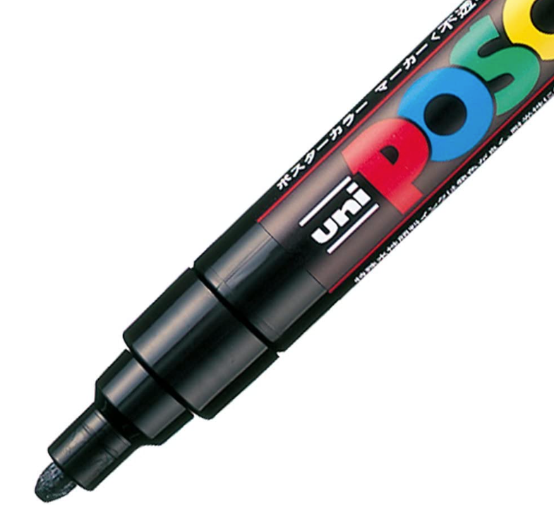 Uni Posca Paint Marker FULL RANGE Bundle Set , Mitsubishi Poster Colour ALL  COLOR Marking Pen Extra Fine Point ( PC-1M ) 21 Colours ( 14 Standard & 7  Natural ) Japan Import 
