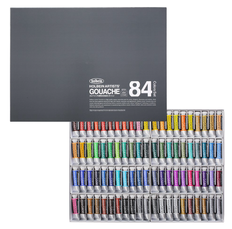 Holbein Artists' Gouache 15ml G731 84 color set – Art Supplies Japan
