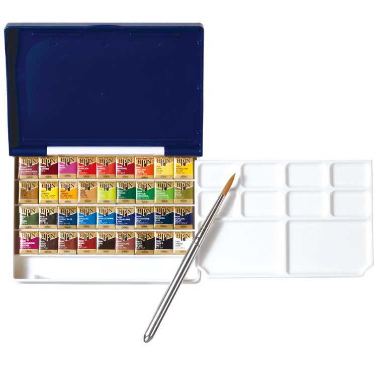 Holbein Pancolor PN698 36-color set (Palm Box Plus)