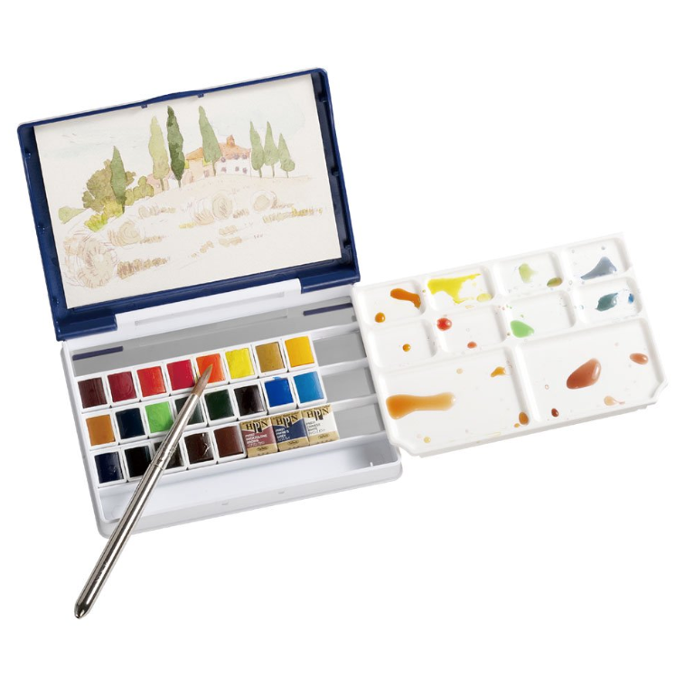 Holbein Pancolor PN697 24-color set (Palm Box Plus)