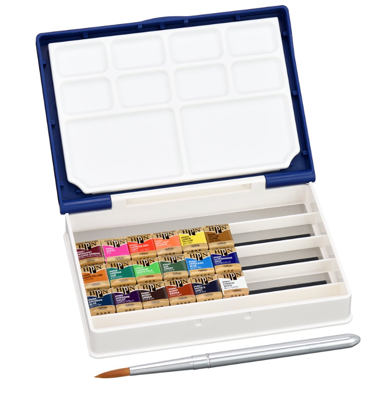 Holbein Pancolor PN694 18-color set (Palm Box Plus) – Art Supplies