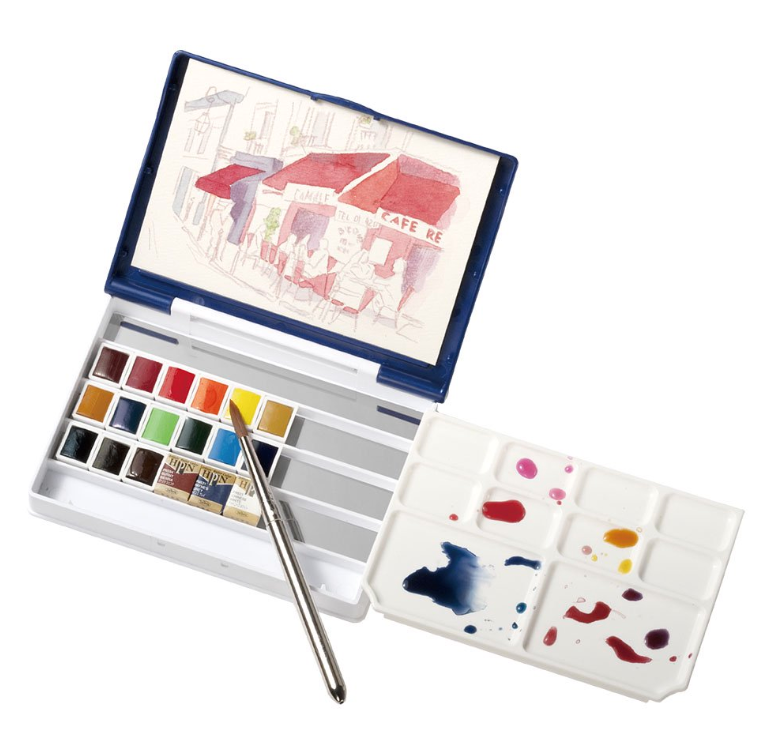 Holbein Pancolor PN694 18-color set (Palm Box Plus)