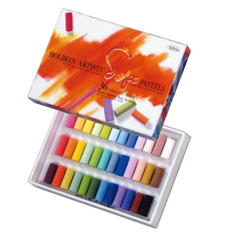 Holbein Soft Pastel S952 36-color set – Art Supplies Japan Holbein Soft Pastel S952 36-color set – Art Supplies Japan
