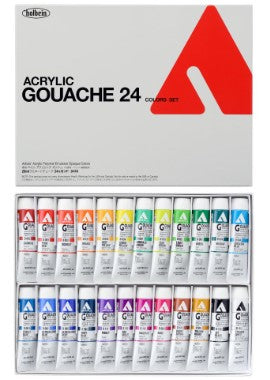 12 Assorted Colors Gouache Paint Tube Set for Guinea