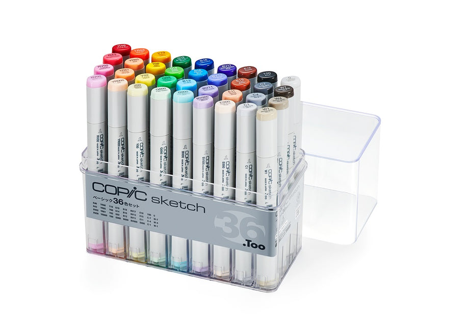 Copic Sketch Basic 36-Color Set Art Supplies Japan