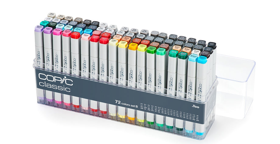 Copic Classic 72-Color Set B | Art Supplies Japan