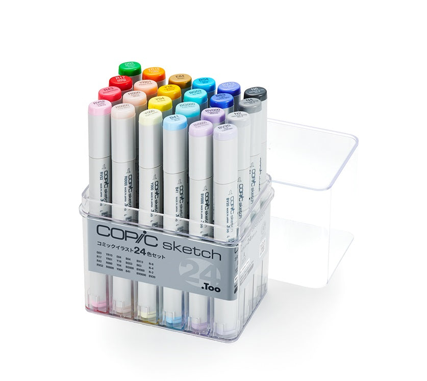 Copic 12 Ciao Alcohol Markers DIY Color Swatch Book Style 1 